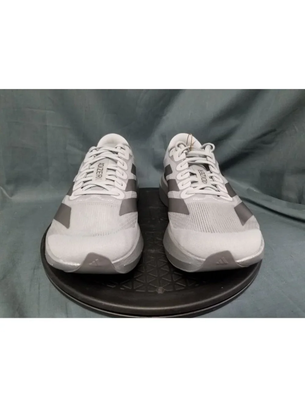 Adidas Adizero Evo SL M Silver Metallic JR3419 Men's Size 8.5 NEW NO BOX!